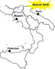 Nuove sedi a Palermo, Napoli e Bari